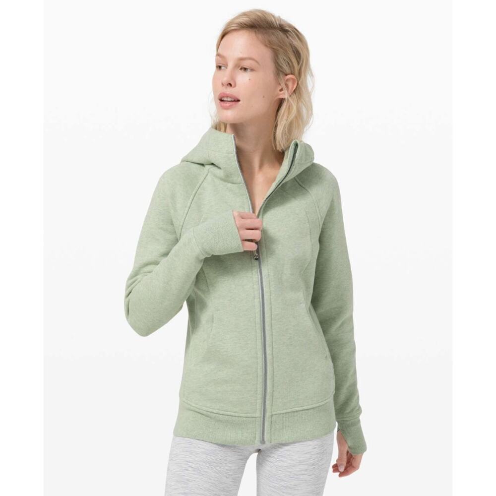 Lululemon Scuba Hoodie *Light‎ Cotton Fleece Heathered Springtime Size 6